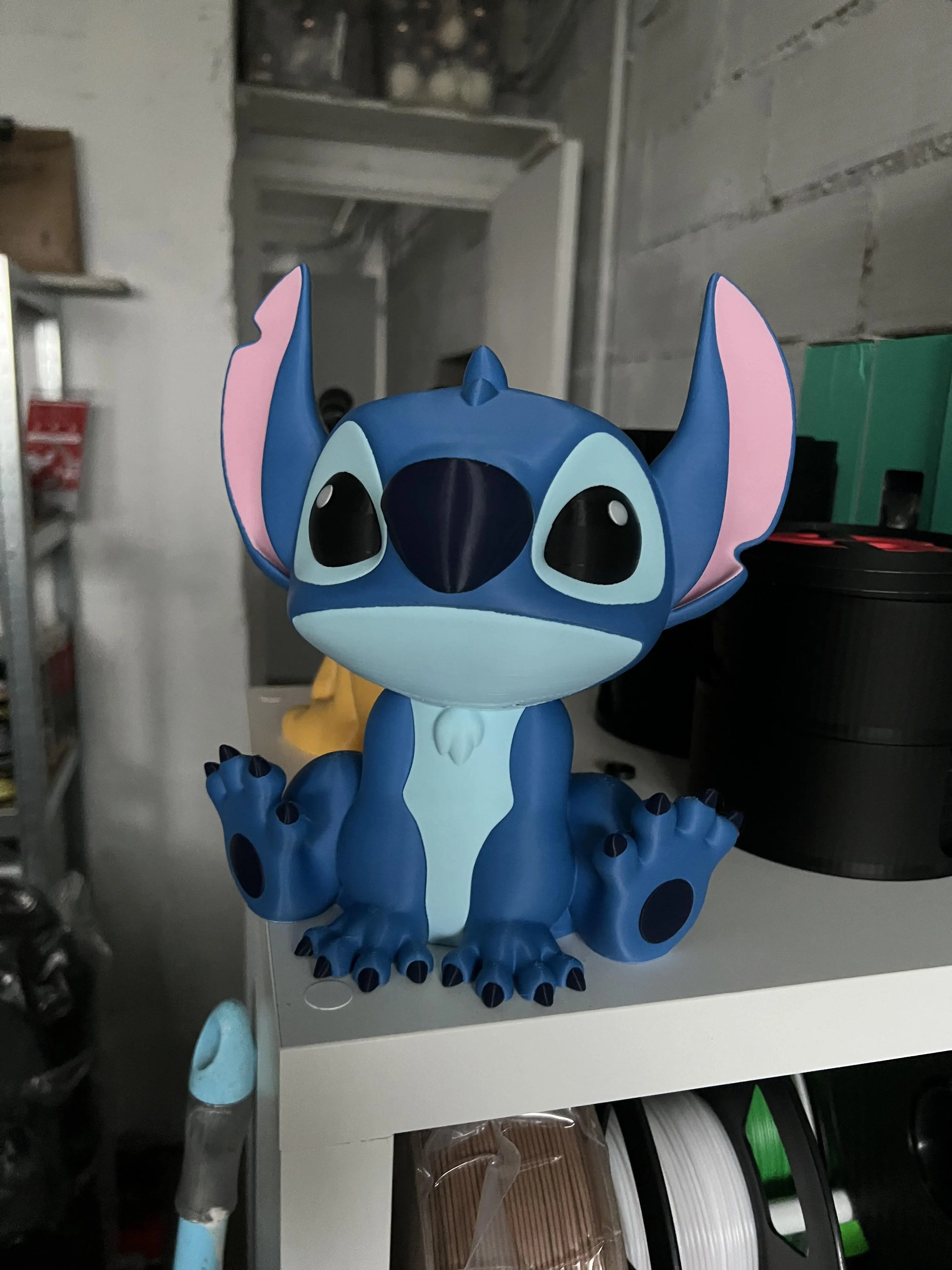 Blue alien companion figure — printed by a customer